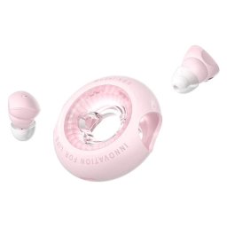 Casti TWS Vention "Tiny T17", tip butoni, utilizare multimedia, Bluetooth 5.3, acumulator 35mAh/300mAh, durata baterie pana la 20 ore, IPX4, roz