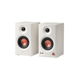 Boxe EDIFIER 2.0, RMS: 36W (2 x 18W), studio monitor, volum, bass, treble, intrare jack 6.35 TRS balanced, RCA, iesire casti, white