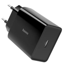 Incarcator retea Baseus Speed Mini, Quick Charge 20W, 1 x USB Type-C 5V/3A max, Negru