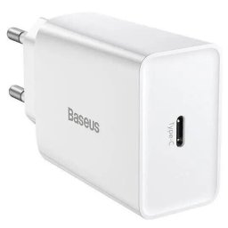 Incarcator retea Baseus, Speed Mini, USB-C, PD, 3A, 20W, Alb
