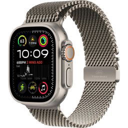 Apple Watch Ultra 2, GPS, Cellular, Carcasa Natural Titanium 49mm, Natural Titanium Milanese Loop - M