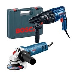 Bosch - GBH 240 + GWS 750 S + 2605438098 - Rotopercutor SDS-Plus, 790 W, 2.7 J + Polizor unghiular, 750 W, 115 mm + Valiza plastic, 445x114x360 mm