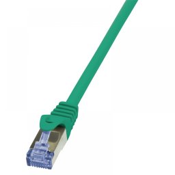 PATCH CORD S/FTP LOGILINK Cat6a, LSZH, cupru, 5 m, verde, AWG26, dublu ecranat CQ3075S