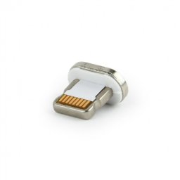 CAP MAGNETIC pt. cablu GEMBIRD, USB 2.0, Lightning (T), alb, CC-USB2-AMLM-8P