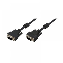 CABLU video LOGILINK, VGA (T) la VGA (T), 15m, dublu ecranat, negru, CV0017