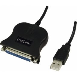 CABLU USB2.0 la PARALEL (D-Sub 25 pin) LOGILINK (T/M), cablu 1.5m