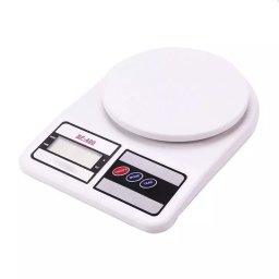 Cantar electronic de bucatarie, pana la 10 kg, Gonga® Alb