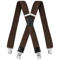 Bretele pentru pantaloni COLOR maro închis bretele maro închis