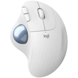 Mouse ERGO M575 - trackball - 2.4 GHz, Bluetooth 5.0 LE - off white