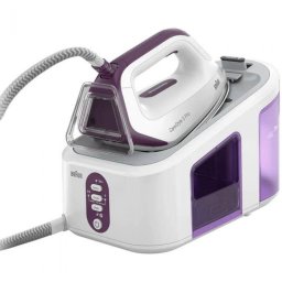 Fier de calcat Statie de calcat CareStyle 3 Pro IS3155VI, 6,5 bar, abur variabil 125g/min, jet de abur 430g/min, rezervor 2L, talpa EloxalPlus, tehnologie FreeGlide 3D, Alb/Violet