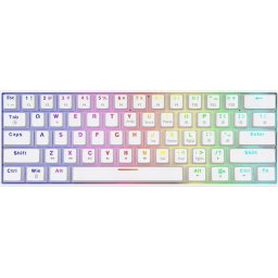 Tastatura Mecanica Gaming Whiteout X2 Switch Outemu iluminare RGB Alb