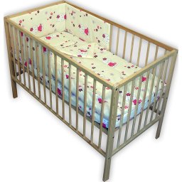 Lenjerie Patut Kitty Floricele 4 Piese Crem