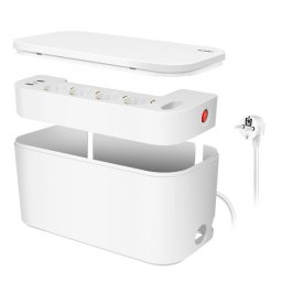 Cutie depozitare cu prelungitor 4 x Schuko + 1 x Euro + 2 x USB-A + 1 x USB-C, Logilink LPS281U