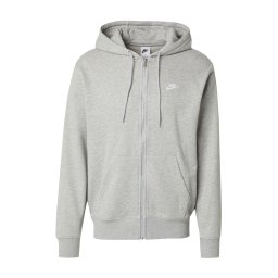 Nike Sportswear Hanorac 'Club Fleece' gri amestecat / alb