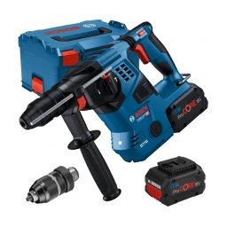 Bosch - GBH 18V-28 CF - Rotopercutor SDS-Plus cu 2 acumulatori si incarcator, Li-Ion, 18 V, 8 Ah, 3.3 J, mandrina interschimbabila, valiza speciala