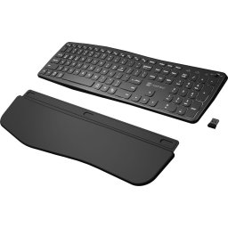 Tastatura PORIFERA USB Wireless/Bluetooth Negru