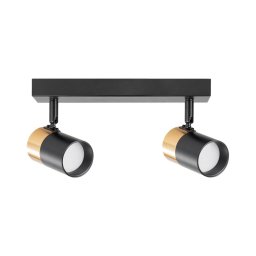 Spot Zuma Line 2204BD-2-BK FORI 2xGU10/50W/230V negru/auriu