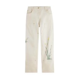 SCOTCH & SODA Jeans Raine High Rise Wide Leg Embroidered 179553 SCU111 soft ice