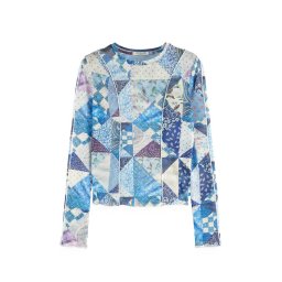 SCOTCH & SODA Bluză All Over Print Mesh Ls 179630 SCV416 memory quilt