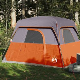 Cabina cort de camping, 4 persoane, portocaliu, impermeabil GartenMobel Dekor