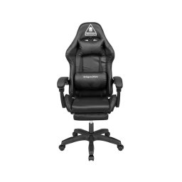 Scaun Gaming Warrior GX-150 gaming chair, 150 kg max, Piele ecologica, Negru
