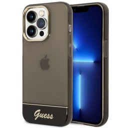 Husa Guess Husa Camera Outline Translucent iPhone 14 Pro Negru