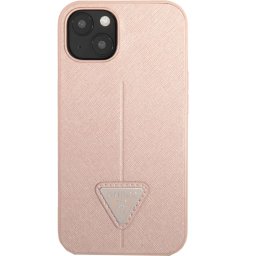 Husa Husa Capac Spate Saffiano Triangle Logo Roz APPLE Iphone 14 Plus