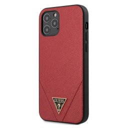Husa Guess GUHCP12LVSATMLRE iPhone 12 Pro Max 6.7" red/red hardcase Saffiano