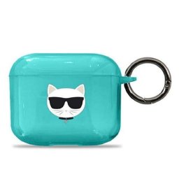 Husă Karl Lagerfeld Choupette pentru AirPods 3 – Albastru