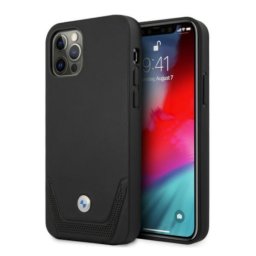 Husa Etui BMW BMHCP12LRSWPK iPhone 12 Pro Max 6,7" Negru/black hardcase Leather Perforate