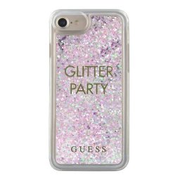 Husa Guess GUHCP7GLUQPU iPhone 6/7/8 /SE 2020 / SE 2022 purple/purple hard case Liquid Glitter Party
