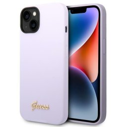 Husa Guess GUHCP14SSLSMU - Carcasă rigidă - compatibil cu Apple iPhone 14 6.1" / Vintage Logo - culoare Mov, Auriu