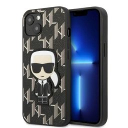 Husa Karl Lagerfeld KLHCP13SPMNIKBK iPhone 13 mini 5.4" hardcase black/black Monogram Ikonik Patch