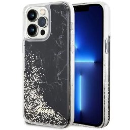 Husa Guess GUHCP14XLCSGSGK iPhone 14 Pro Max 6.7" black/black hardcase Liquid Glitter Marble