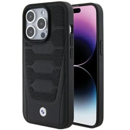 Husa BMW Leather Seats Pattern case for iPhone 15 Pro Max - black