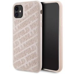 Husa Karl Lagerfeld Quilted K Pattern case for iPhone 11 / Xr - pink