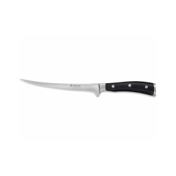 Wüsthof Classic Ikon cuțit filetat 18 cm, mâner negru