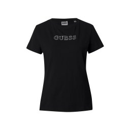 GUESS Tricou funcțional 'Briana' negru / argintiu