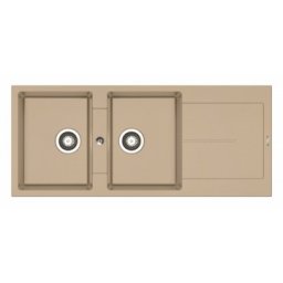 Chiuveta bucatarie Pyramis ITHAKA 116x50 2B 1D Dark Beige 070242811