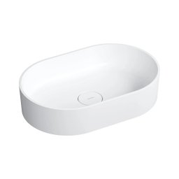 OMNIRES OVOUNBM - Lavoar pe blat OVO 55x36 cm dolomit/alb mat