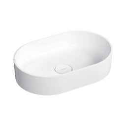 OMNIRES OVOUNBP - Lavoar pentru montare pe blat OVO 55x36 cm dolomit/alb lucios
