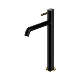 Baterie de lavoar OMNIRES Y1212BLGL Y 30,8 cm negru semimat/auriu lucios