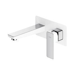 OMNIRES PM7415CRB baterie lavoar incastrabilă PARMA crom/alb