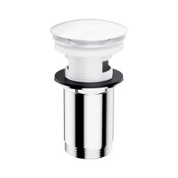 Ventil de lavoar OMNIRES A706BP CLICK-CLACK d. 6,6 cm alb lucios