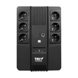UPS TSY Power, 600VA/360W, LED, line interactive, 6 x Schuko TSY-D-0K6-LED