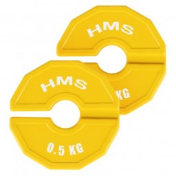 Set greutati cauciucate HMS TSN50 2x0.5 kg/35 mm