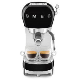 Espressor Manual Smeg 50's Style ECF02BLEU 1.1L 15Bari 1350W Negru/Argintiu