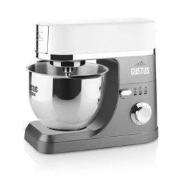 Robot de bucatarie Gustus IV 412890010, 1200 W, 5.5 litri, 6 viteze, sistem de amestecare planetar, Gri