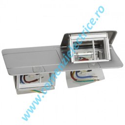 CASETA TIP POPUP NEECHIPATA FINISAJ ALUMINIU 6 MODULE LEGRAND