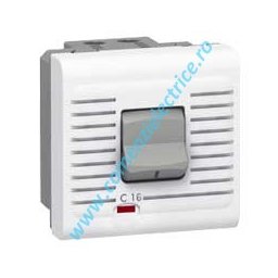 DISJUNCTOR MAGNETO-TERMIC 1P+N 230V 16A 2 MODULE ALB LEGRAND MOSAIC